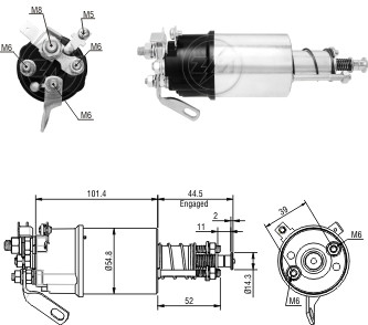 Solenoid electromotor ZM610