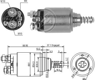 Solenoid electromotor ZM647