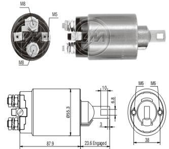 Solenoid electromotor ZM894