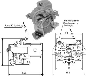 Solenoid electromotor ZM901