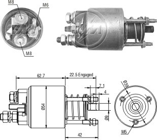 Solenoid electromotor ZM4395