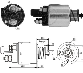 Solenoid electromotor ZM4492