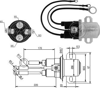 Solenoid electromotor ZM5408