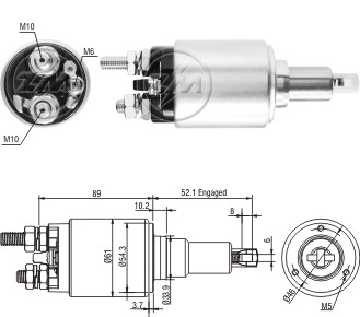 Solenoid electromotor ZM5639