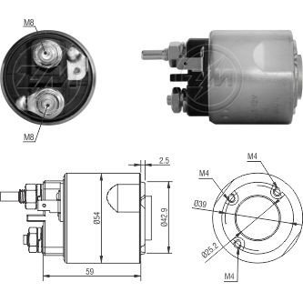 Solenoid electromotor ZM7495