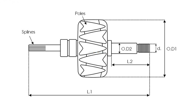 Alternator/Rotor AR1004/Varianta constr.: Delco rotor.jpg