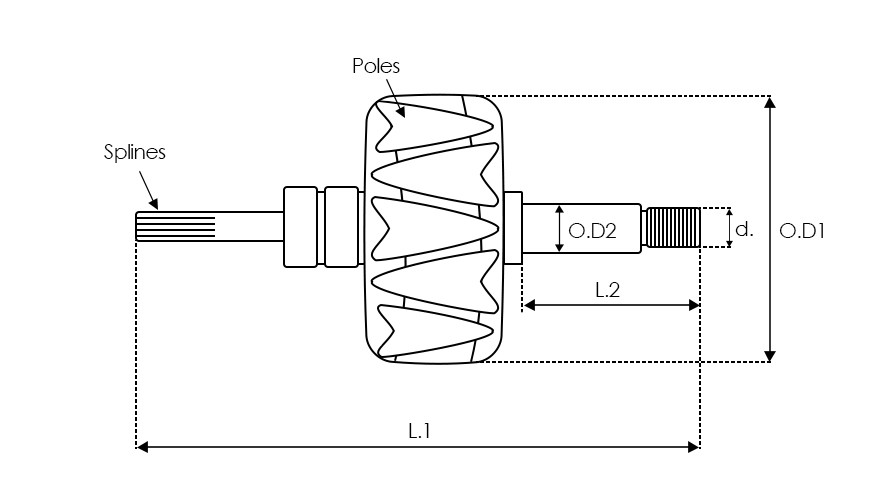 Rotor alternator,AR3030S,Varianta constructiva:Valeo 9.jpg