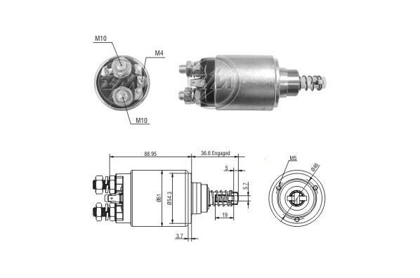 Solenoid electromotor ZM8640